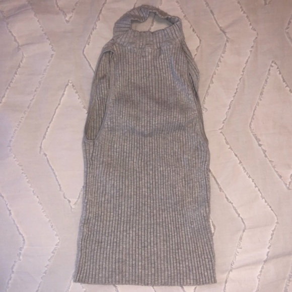 LF Choker Gray Knitted Shirt - Picture 3 of 3